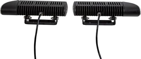 منتجات المشترين SAM 1312100 منخفضة الأضواء المدفوعة للثلوج LED المدفأة ومشترين منتجات PLB12SS من الفولاذ المقاوم للصدأ شاحنات غطاء محرك السيارة ، 15 LED واضحة مع المسحوق المسحوق السوداء. in Kuwait