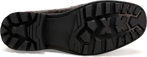 Premium Leather Tassel Loafer for Men, Classic Alligator Printed Thick Sole Dress Loafers Shoes for Mens in Saudi Arabia