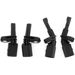 مستشعر سرعة العجلة الأمامية 2pcs+2pcs مستشعر سرعة العجلة الخلفية متوافق مع Audi tt Seat Leon Porsche Carrera GT Volkswagen ، مستشعرات ABS Car اليسارية واليمين OEM#ALS467 ، ALS430 ، ALS468 ، ALS469