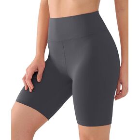 VALANDY Creamlush 8" High Waisted Women's Biker Shorts-Buttery Soft Elastic Yoga Workout Lounge Shorts