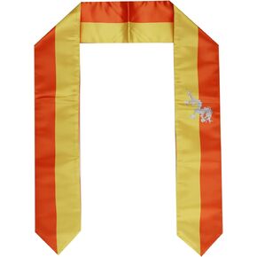 Bhutan Flag Graduation Stole Sash for Study Aboard International Students Abroad Adult Unisex