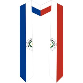 International Students Paraguay Graduation Stole Paraguay Country Flag Graduation Sash 5 X 72 Inches