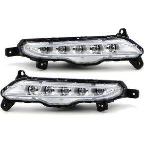 LED DRL متوافق مع HYUNDAI TUCSON TL 2016 2017 2018 الوفير الأمامي قيادة الضباب مصباح النهار تشغيل النهار