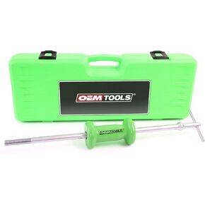 OEMTOOLS 37033 5 Pound Slide Hammer Puller, Heavy Duty Automotive Versatile Use Bearing Hammer, Pull Dents, Remove Bearings and More, Chrome Plated with Carrying Case