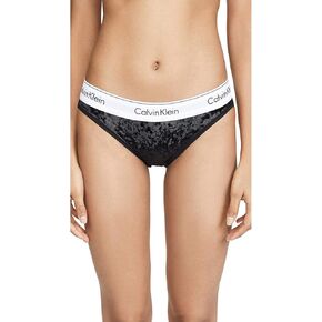 Calvin Klein Underwear Women's Modern Cotton Bikini Panties, Black, X-Small