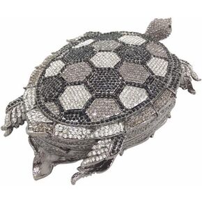 DJBM Chic Turtle Rhinestone Clutch Sparkle Women Crystal Evening Bags for Wedding Party Animal Diamond Minaudiere Handbag