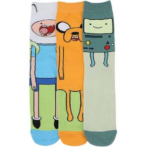 BioWorld Adventure Time 360 ​​حرفًا من الجوارب الطاقم غير الرسمية للبالغين