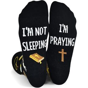 Pastor Appreciation Gifts for Men Women, Funny Christian Socks Religious Socks Thank You Retirement Gift