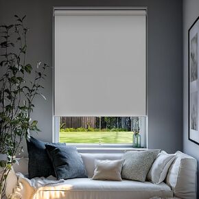 CHICOLOGY Roller Window Shades , Window Blinds , Window Shades for Home , Roller Shades , Window Treatments , Window Blinds Cordless , Door Blinds , Byssus White (Blackout), 24"W X 72"H