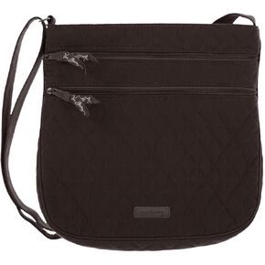 Vera Bradley Triple Zip Hipster (Classic Black/Floral Print)