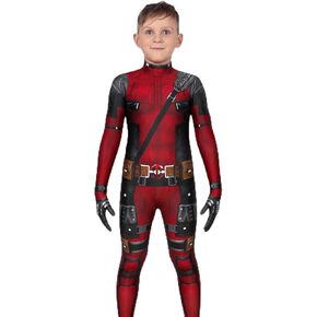 الأطفال الخارقين بطل bodysuit 3D بذلة طباعة مع أغطية رأس للأولاد