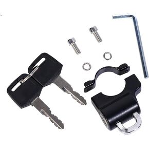 Minho Universal Motorcycle Accessories قفل خوذة سبيكة الألومنيوم مع 2 مفتاحين ل 7/8 '' 22 مم مقبض البار Dirt حفرة الرياضة دراجة الشارع الشارع