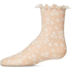 MeMoi Girls' Lace Anklet Socks