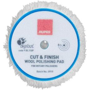 RUPES Cut & Finish Wool Rotary Pads for Ø 125mm Backing pad, 1 pcs