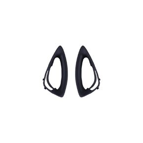 1 Pair Steering Wheel Switch Bezel Trim Compatible with Hyundai Sonata Ix45 2011 2012 2013 2014 (Matte Black)
