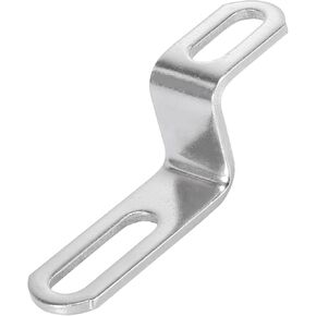 20mm 30mm 0.8" 1.18" Motorcycle Exhaust Pipe Bracket Z Shape Muffler Mounting Clamp Stainless Steel Silver Tone Replace Parts
