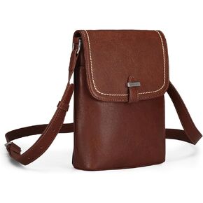 befen Genuine Leather Small Crossbody Bags for Women, Womens Cell Phone Purses Cross body Bag Purse with RFID Card Slots