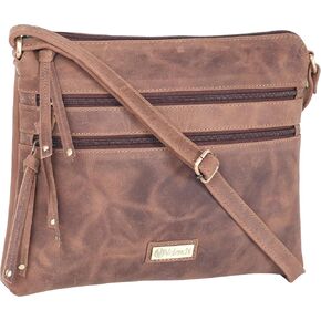 VALENCHI Women's Crossbody Handbags - Premium Leather Bags for Women - Everyday Purse with Adjustable Strap - Ladies Bag