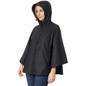 32 Degrees Ladies' Rain Poncho (Black Large/X-Large)
