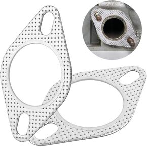 2Pcs Car Exhaust Gasket,2.5" Exhaust Pipe Gasket,Heat Resistant Exhaust Flange Gasket OEM#120-06310-0002,Exhaust Seal Gasket for Exhaust,Turbocharger,Silencer,Intercooler