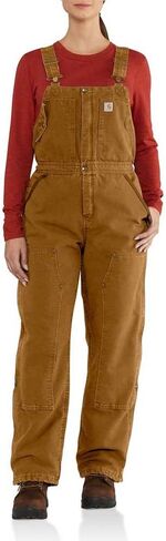 Carhartt Women's Weathered Duck Wildwood Bib Overalls (Regular and Plus Sizes) in Saudi Arabia