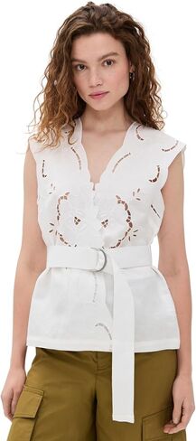 Sea Women's Dahlia Eyelet Vest with Belt in Saudi Arabia