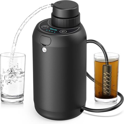 BKLES Electric Portable Water Filter - 0.01 Micron 5-Stage Water Purifier Survival with Emergency Lighting Water Purification System for Camping Backpacking Hiking Travel - BK-2000 in Saudi Arabia