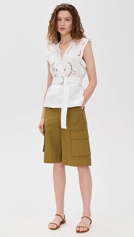Sea Women's Dahlia Eyelet Vest with Belt in Saudi Arabia