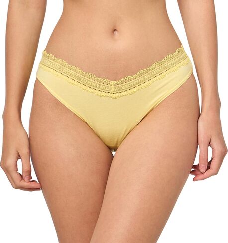 Tommy Hilfiger Women's Cotton Logo Lace Trim Bikini 3 pack in Kuwait