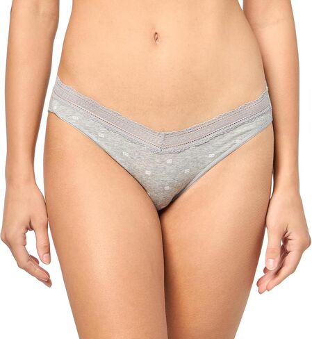 Tommy Hilfiger Women's Cotton Logo Lace Trim Bikini 3 pack in Saudi Arabia