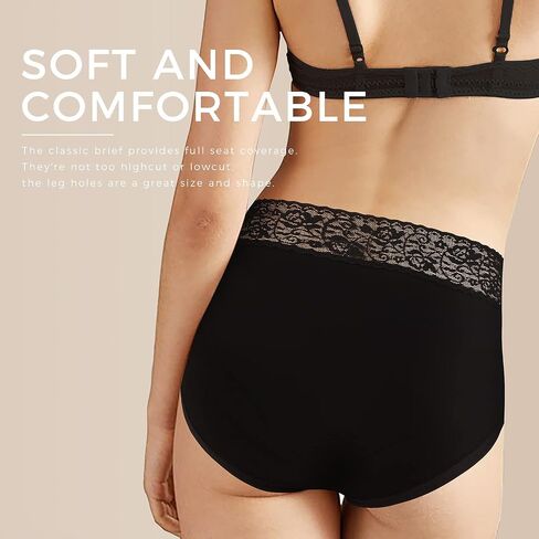 5Mayi Womens Underwear Lace Panties for Women Briefs Cotton Underwear for Women Pack in Saudi Arabia