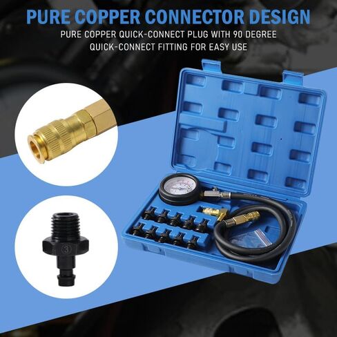 Oil Pressure Tester Tool, Oil Pressure Gauge kit, 0-140 PSI Pressure Test Diagnostic Tools, Engine Oil Pressure Tester Tool kit, for car Truck in Saudi Arabia