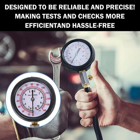 Oil Pressure Tester Tool, Oil Pressure Gauge kit, 0-140 PSI Pressure Test Diagnostic Tools, Engine Oil Pressure Tester Tool kit, for car Truck in Saudi Arabia