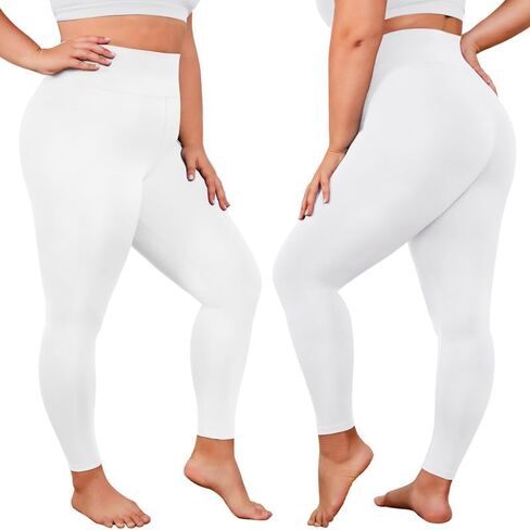 VALANDY Creamlush Plus Size Leggings for Women-High Waisted Tummy Control Buttery Soft Yoga Pants in Kuwait