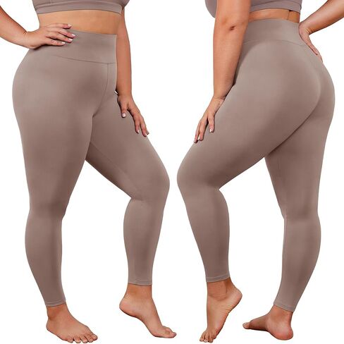 VALANDY Creamlush Plus Size Leggings for Women-High Waisted Tummy Control Buttery Soft Yoga Pants in Kuwait