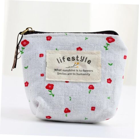 Galpada Canvas Coin Presh Bupk ، 8 PCS Pouches Small Pouchs with Zipper ، Mini Coin Bag Varse Cartoon Wallet in Kuwait