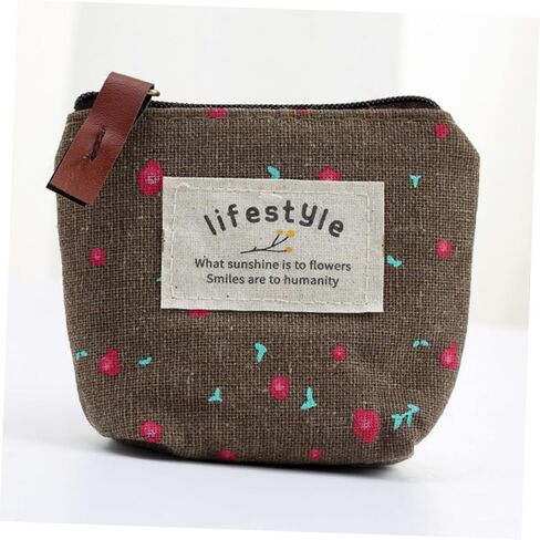 Galpada Canvas Coin Presh Bupk ، 8 PCS Pouches Small Pouchs with Zipper ، Mini Coin Bag Varse Cartoon Wallet in Kuwait