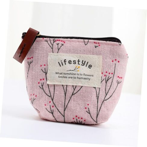 Galpada Canvas Coin Presh Bupk ، 8 PCS Pouches Small Pouchs with Zipper ، Mini Coin Bag Varse Cartoon Wallet in Kuwait