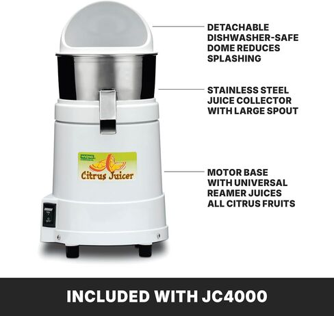 عصارة حمضيات مدمجة BJ120C من Waring Commercial، 120 فولت، قابس 5-15 مرحلة in Saudi Arabia