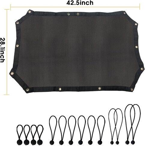 لجيب رانجلر إكسسوارات Sunshade ، Mesh Sunshade Bikini Top لـ JK 2/4 Door Top/Hard ، حمايتك من الشمس والرياح in Kuwait