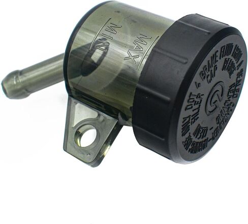 Universal Motorcycle Foot Rear Brake Master Cylinder Tank Oil Cup Fluid Bottle Reservoir (Tinted) in Saudi Arabia