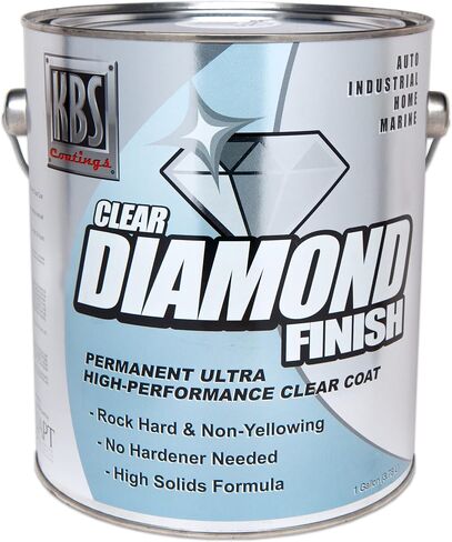 طلاء KBS Coatings 8304 Diamond Finish Clear Coat - 1 Pin ، معاطف تصل إلى 50 قدم مربع in Kuwait
