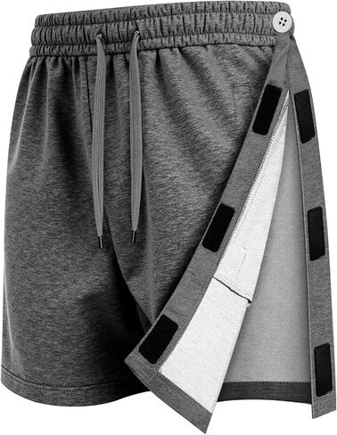 Unisex Tear Away Shorts Breakaway Athletic Shorts with Pockets Post Hip Knee Surgery Recovery Shorts for Men & Women in Kuwait