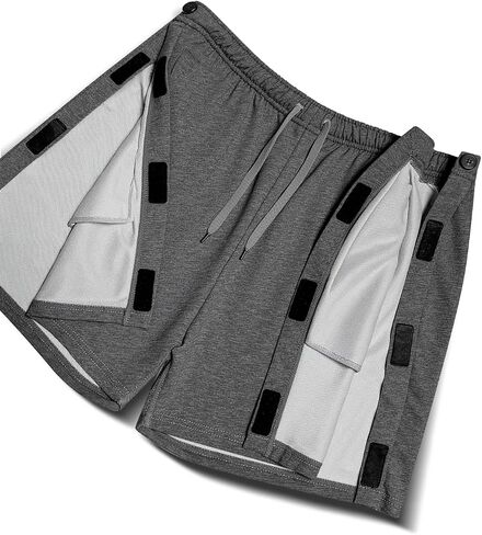 Unisex Tear Away Shorts Breakaway Athletic Shorts with Pockets Post Hip Knee Surgery Recovery Shorts for Men & Women in Kuwait