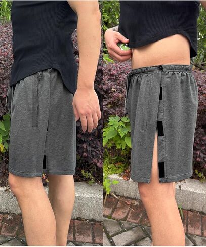 Unisex Tear Away Shorts Breakaway Athletic Shorts with Pockets Post Hip Knee Surgery Recovery Shorts for Men & Women in Kuwait