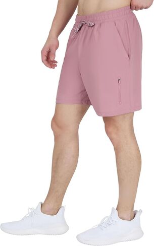 90 Degree by Reflex Mens Quick Dry Workout Short 7" Side Pocket Shorts with Drawstring in Saudi Arabia