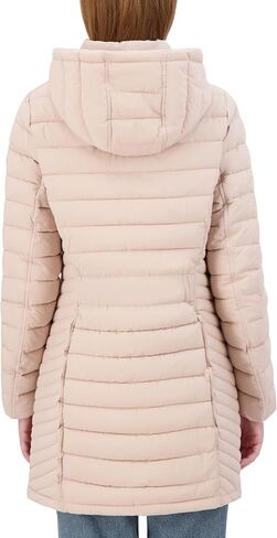 Nautica Water Resistant Coat-Removable Hooded Puffer for Women-Midweight Jacket (XXS-XXL) in Saudi Arabia