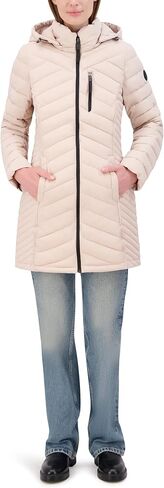 Nautica Water Resistant Coat-Removable Hooded Puffer for Women-Midweight Jacket (XXS-XXL) in Saudi Arabia