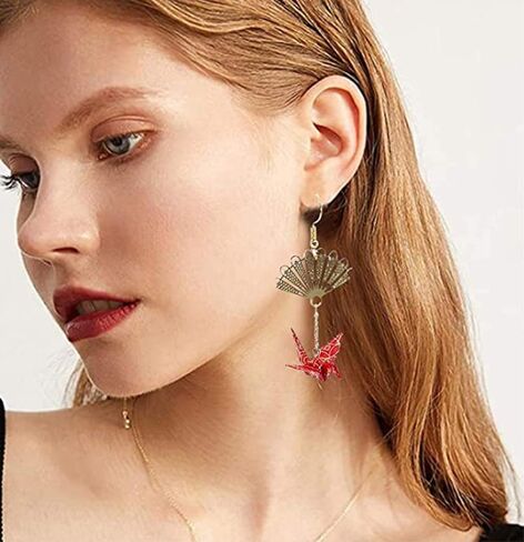 Cutiejewelry للنساء رافعة اوريغامي الطيور مروحة التدلي in Kuwait