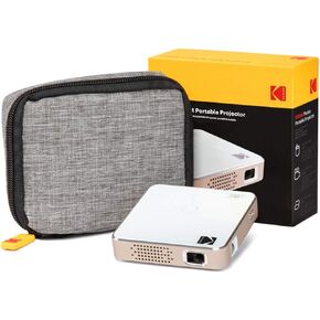 KODAK Ultra Mini Portable Projector | HD LED DLP Rechargeable Pico Projector - 100" Display - Includes Soft Case